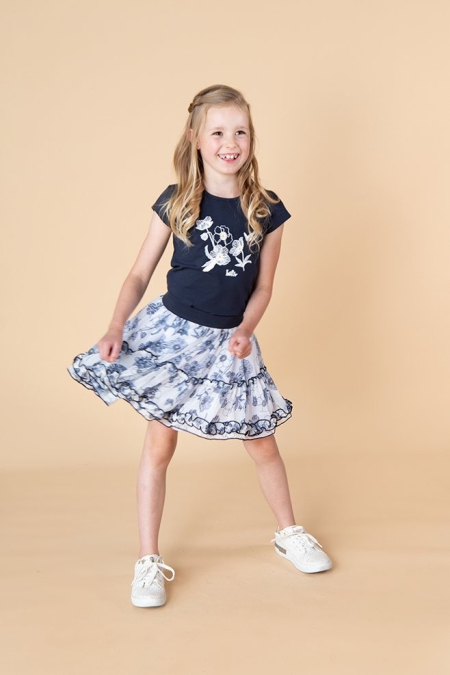 Lofff petticoat Layla navy flower (A24-405)