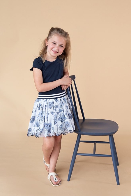 Lofff dancing dress Leah navy flower (A24-406)