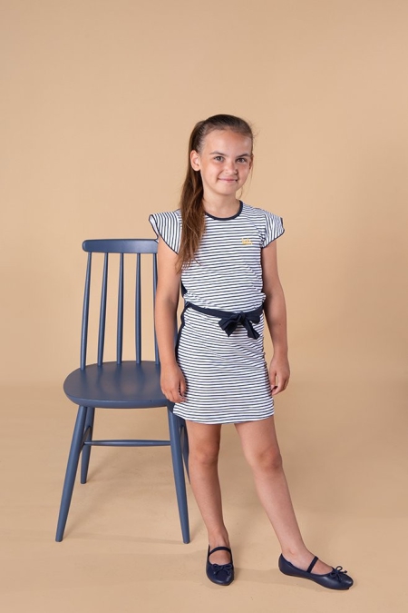 Lofff dress Lenore navy gestreept (A24-409)