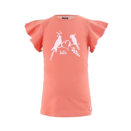 Lofff t-shirt Liane hot coral (A24-417)