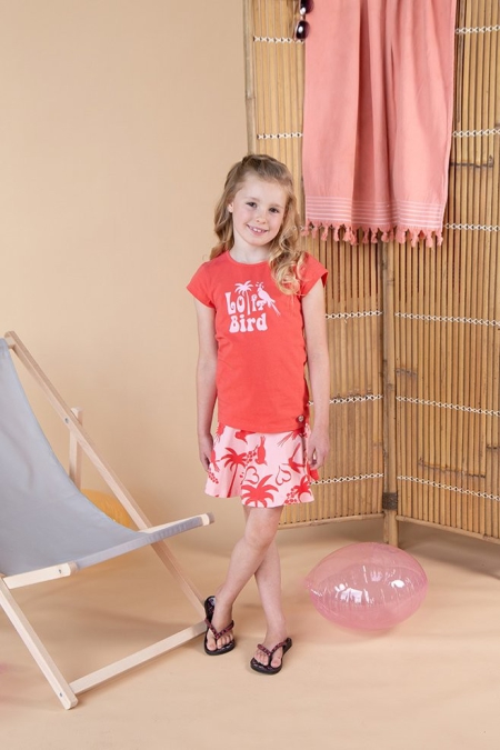 Lofff t-shirt Lieke hot coral (A24-418)