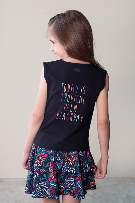 Lovestation22 top Becky black today is a tropical palm beach day (A24-503)