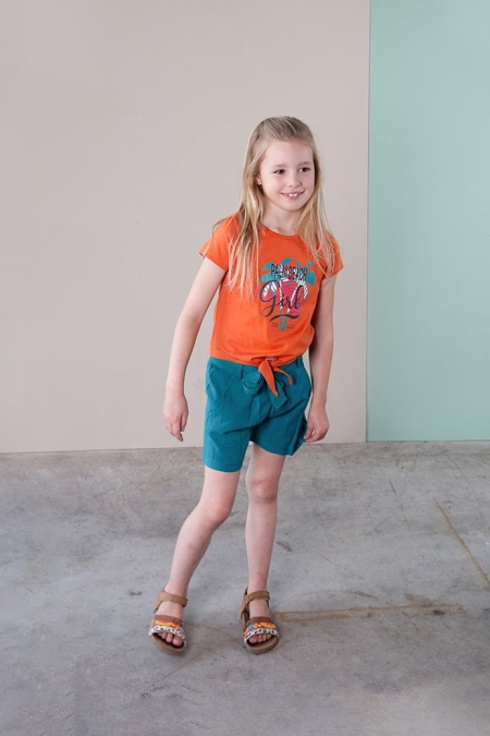 Lovestation22 short Bloom teal blue (A24-508)