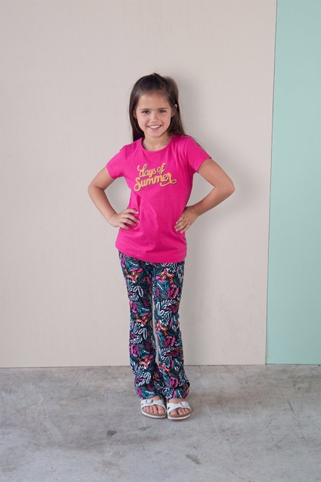 Lovestation22 flared pants Bowie tropi resort (A24-509)