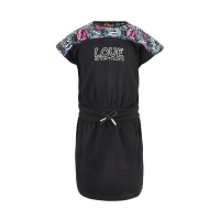 Lovestation22 jurk Brittany black tropi resort (A24-513)