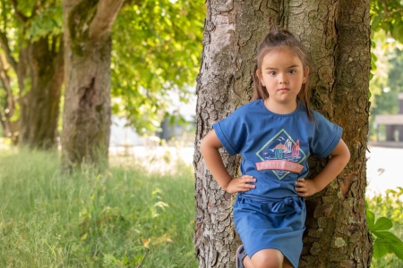 Lovestation22 jurk Belinda federal blue (A24-543)