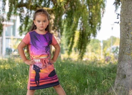 Lovestation22 jurk Berdine lantana (A24-545)