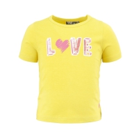 Nais t-shirt Debbie empire yellow Love (A24-714)