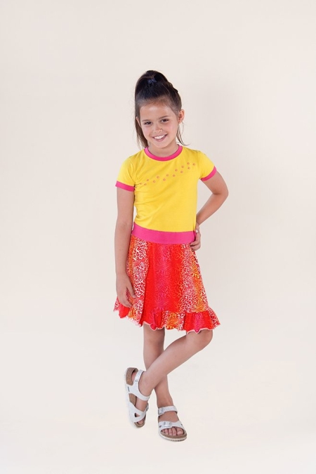 Nais dress Dee empire yellow (A24-716)