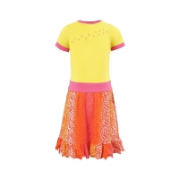 Nais dress Dee empire yellow (A24-716)