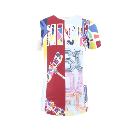 Nais t-shirt Daylin white patchwork (A24-721)