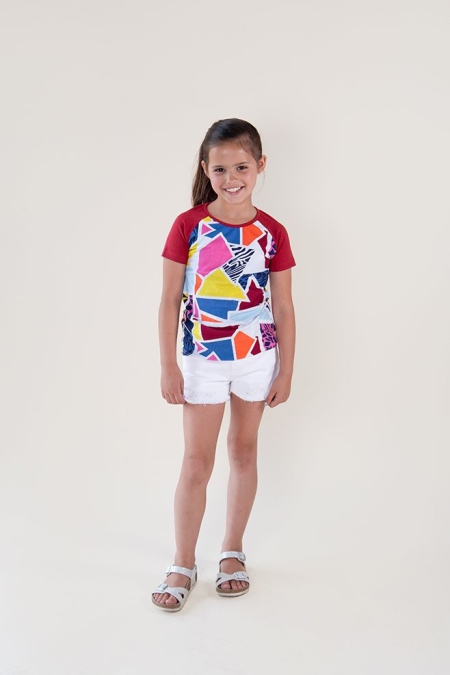 Nais t-shirt Deena patchwork (A24-723)