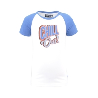 Nais t-shirt Danielle white french blue chill out (A24-724)