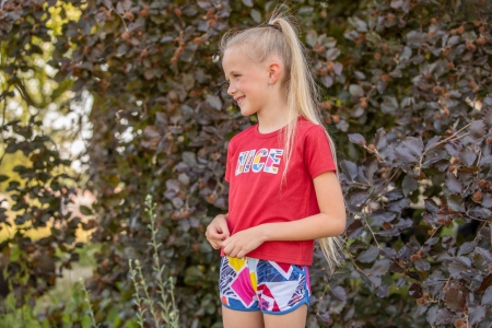 Nais t-shirt Delylah cardinal red Nice (A24-725)