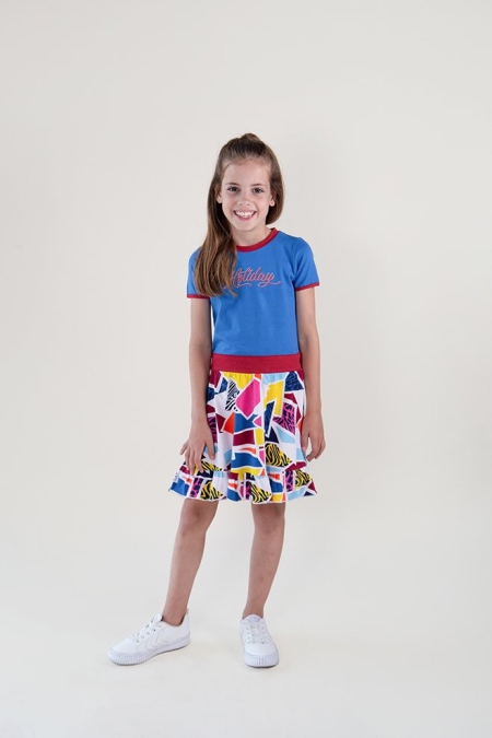 Nais dress Doutzen french blue (A24-727)