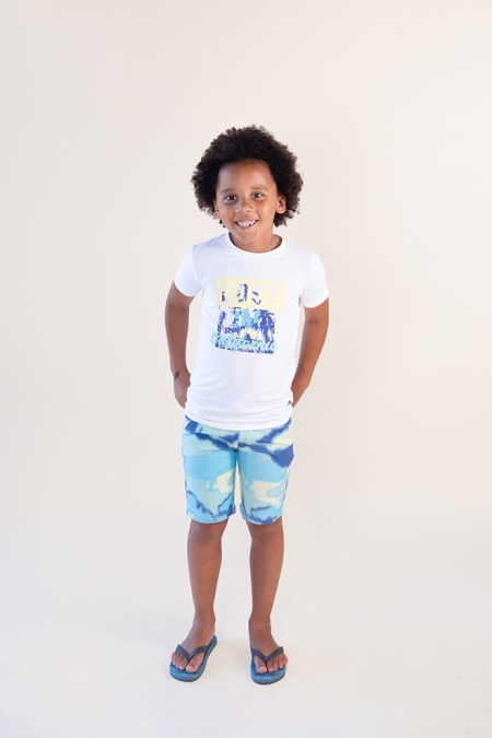 Nais t-shirt Daan white lost in california (A24-740)