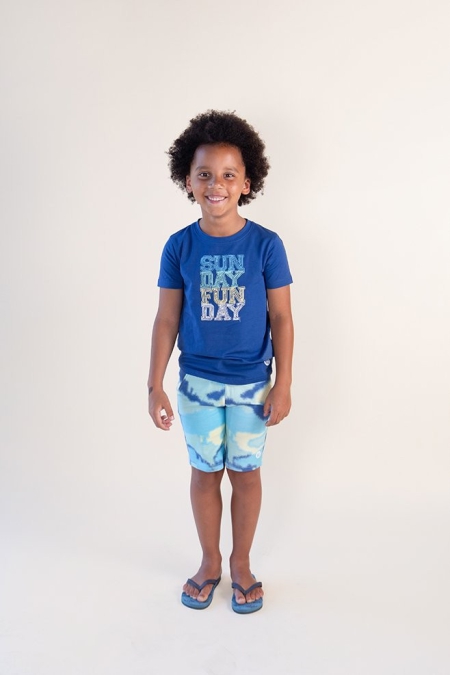 Nais t-shirt Davey delft blue (A24-744)