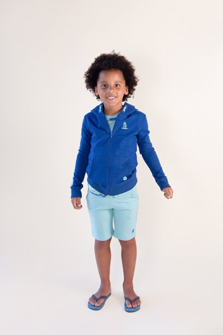 Nais hoodie vest Dylan delft blue (A24-748)