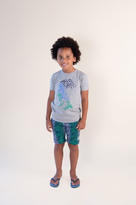 Nais t-shirt Dirk light grey melee (A24-750)