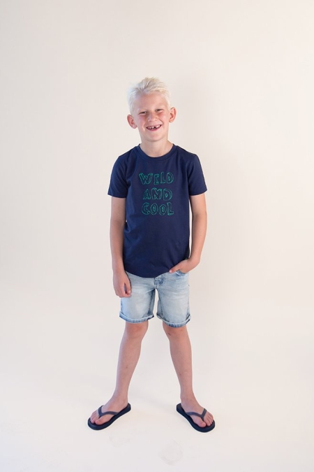 Nais t-shirt Dilana iris blue wild and cool (A24-754)