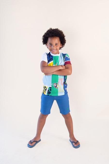 Nais shorts Denzel french blue (A24-766)