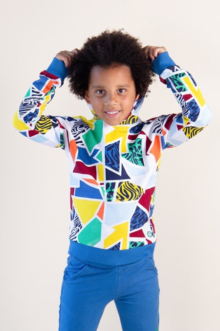 Nais hoodie Dallas patchwork (A26-768)