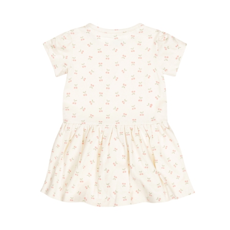 Dirkje jurk off white kersen (R50441)