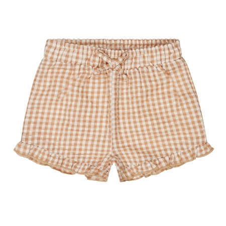Dirkje shorts off white geruit (R50484)