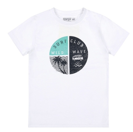Dirkje shirt white surf club (R50533)