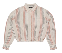 Levv longsleeve blouse Kaori aop taupe stripe