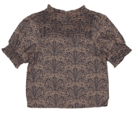 Levv shirt Karen aop taupe graphic