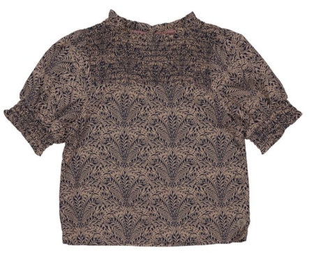 Levv shirt Karen aop taupe graphic
