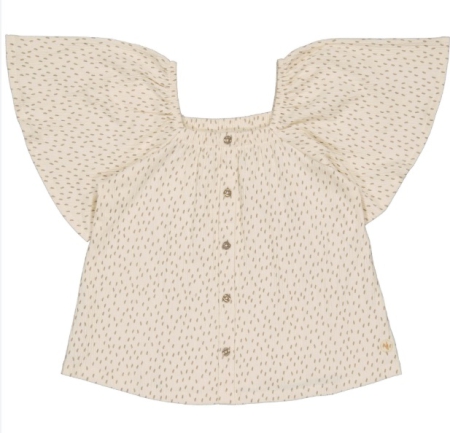 Levv blouse Meike aop taupe dot