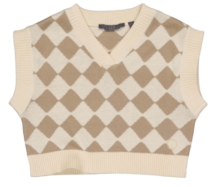 Levv spencer Miriam aop taupe graphic