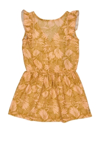 Quapi jurk Beike aop pink leaves