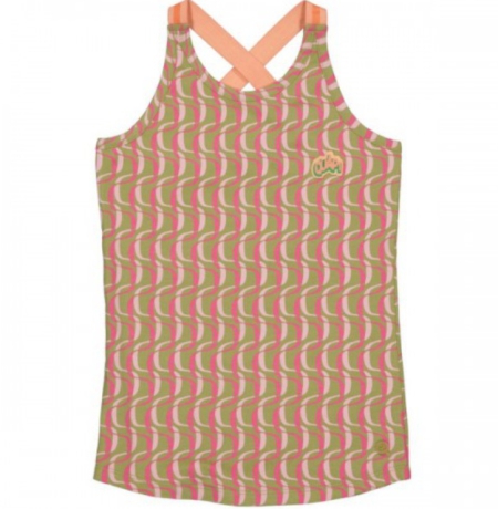 Quapi top Birthe aop pink stripe