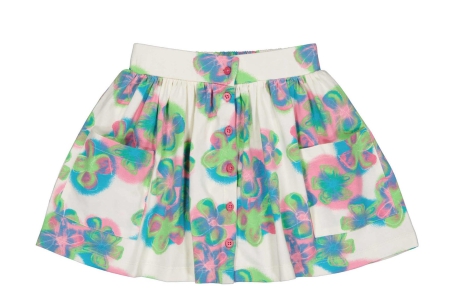 Quapi rok Yvette aop blue flower