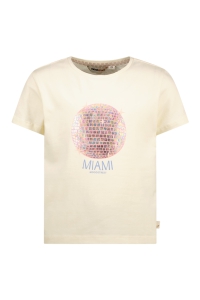 Moodstreet t-shirt Sisley miami disco warm white (M502-5400-006)