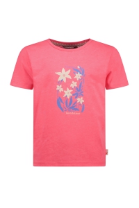 Moodstreet t-shirt Sisley pink flower diva pink (M502-5402-250)