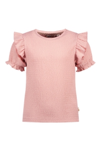 Moodstreet t-shirt Sienna sturctured knit blush pink (M502-5410-210)