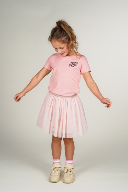 Moodstreet glitter rok Raeven blush pink (M502-5796-210)