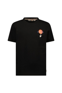 Moodstreet t-shirt Lewis basketball black (M502-6422-099)
