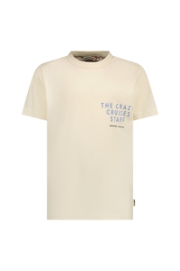 Moodstreet t-shirt Lewis crazy cruises warm white (M502-6423-006)