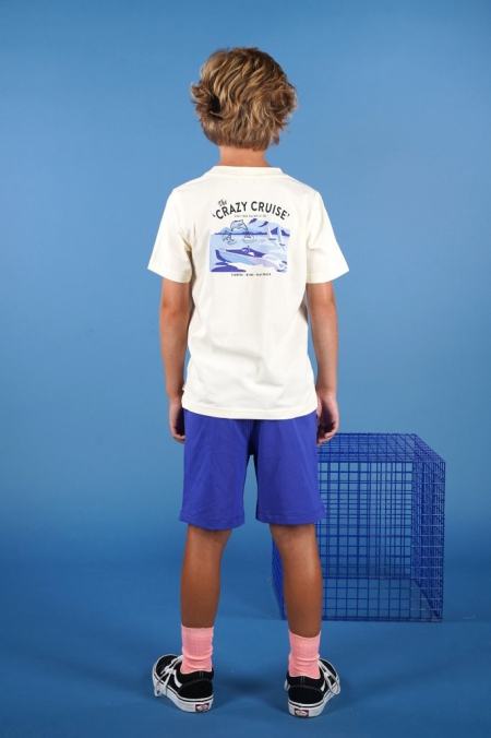 Moodstreet t-shirt Lewis crazy cruises warm white (M502-6423-006)