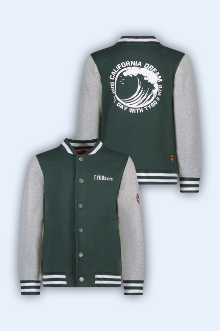Tygo & Vito baseball vest Vic storm green (X502-6352-355)