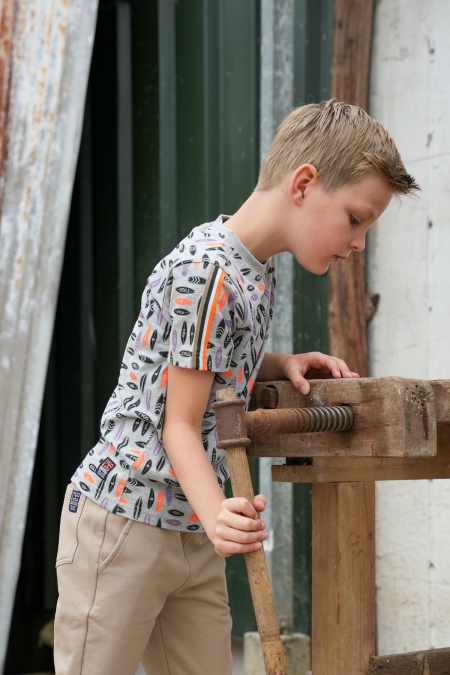 Tygo & Vito t-shirt Desmond grey melee (X502-6437-700)