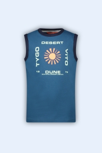 Tygo & Vito singlet Daan dark sea green (X503-6420-352)