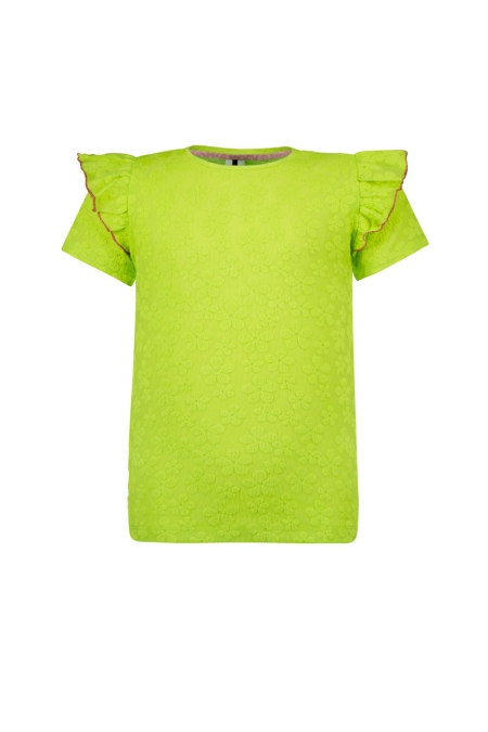 B.Nosy shirt Blake flower ruffles toxic green (Y502-5100-398)
