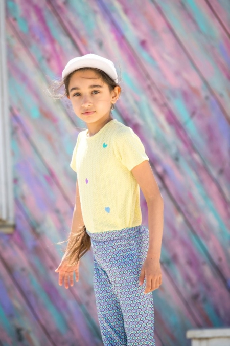 B.Nosy knitted shirt Tiff yellow pear (Y502-5406-511)