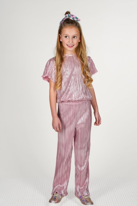 B.Nosy broek Palomi metallic plisse coral blush (Y502-5614-213)